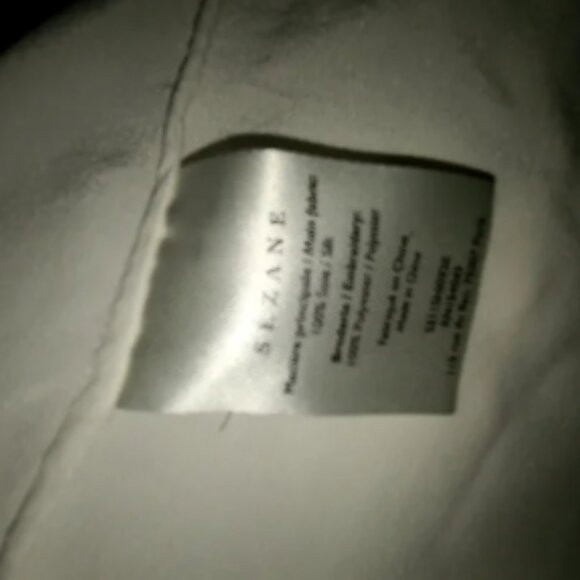 Sézane Cream Blouse with Bishop Sleeves and Peter Pan Collar - Picture 5 of 6